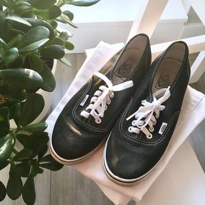 Size 6.5 Black / White Women’s VANS shoes